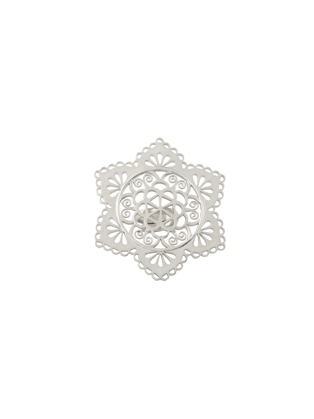 Gul Bahaar Ring - Silver