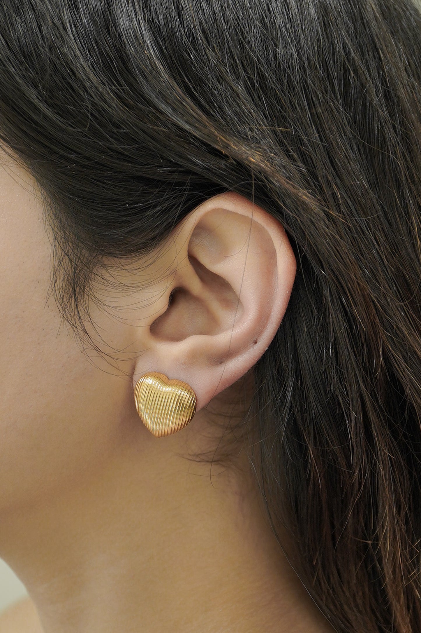 Heart Studs Big