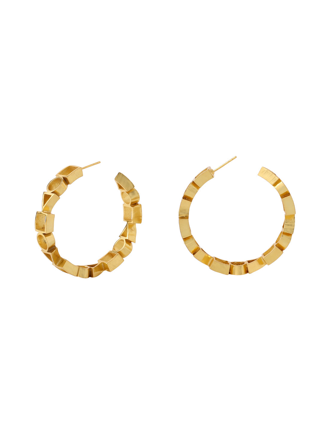 Juhi Godambe - Ludic Hoops Large (Golden)