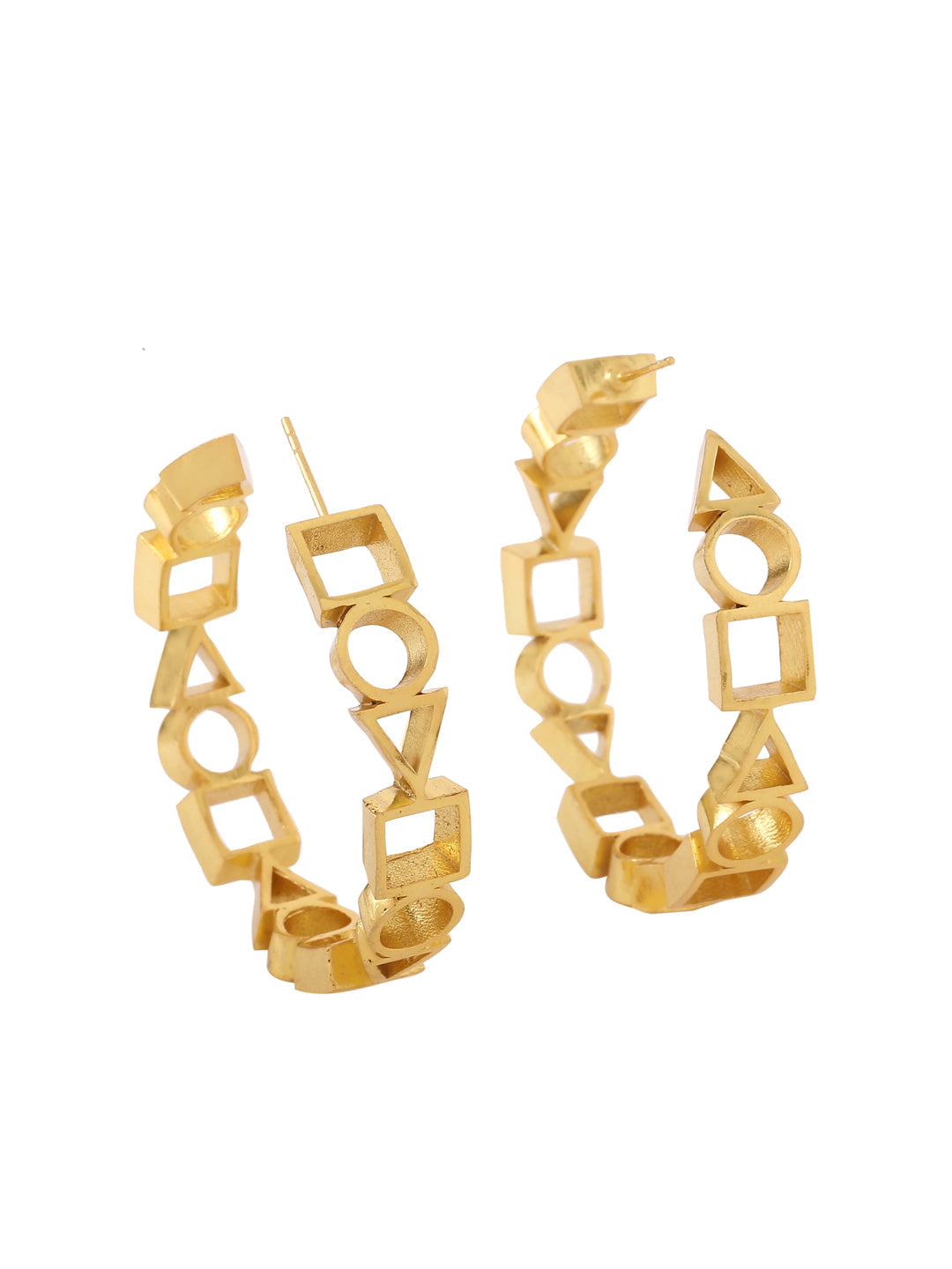 Juhi Godambe - Ludic Hoops Large (Golden)