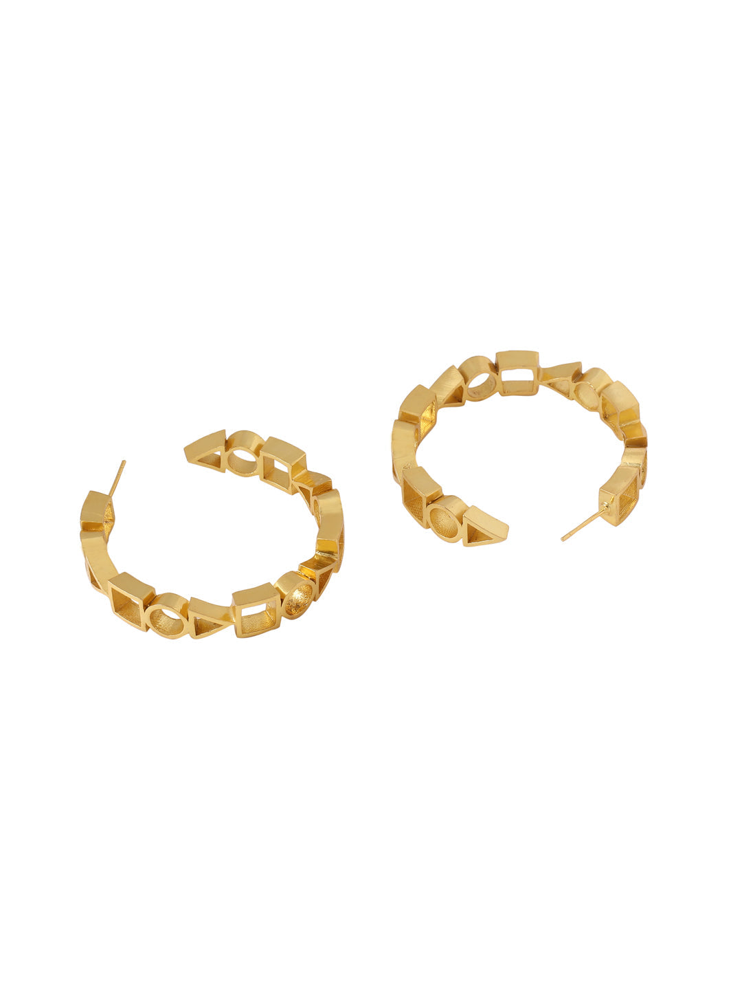 Juhi Godambe - Ludic Hoops Large (Golden)