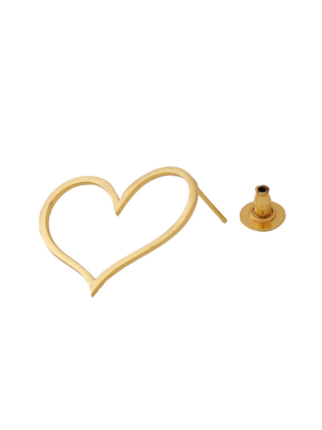 Happy Heart Studs - Golden