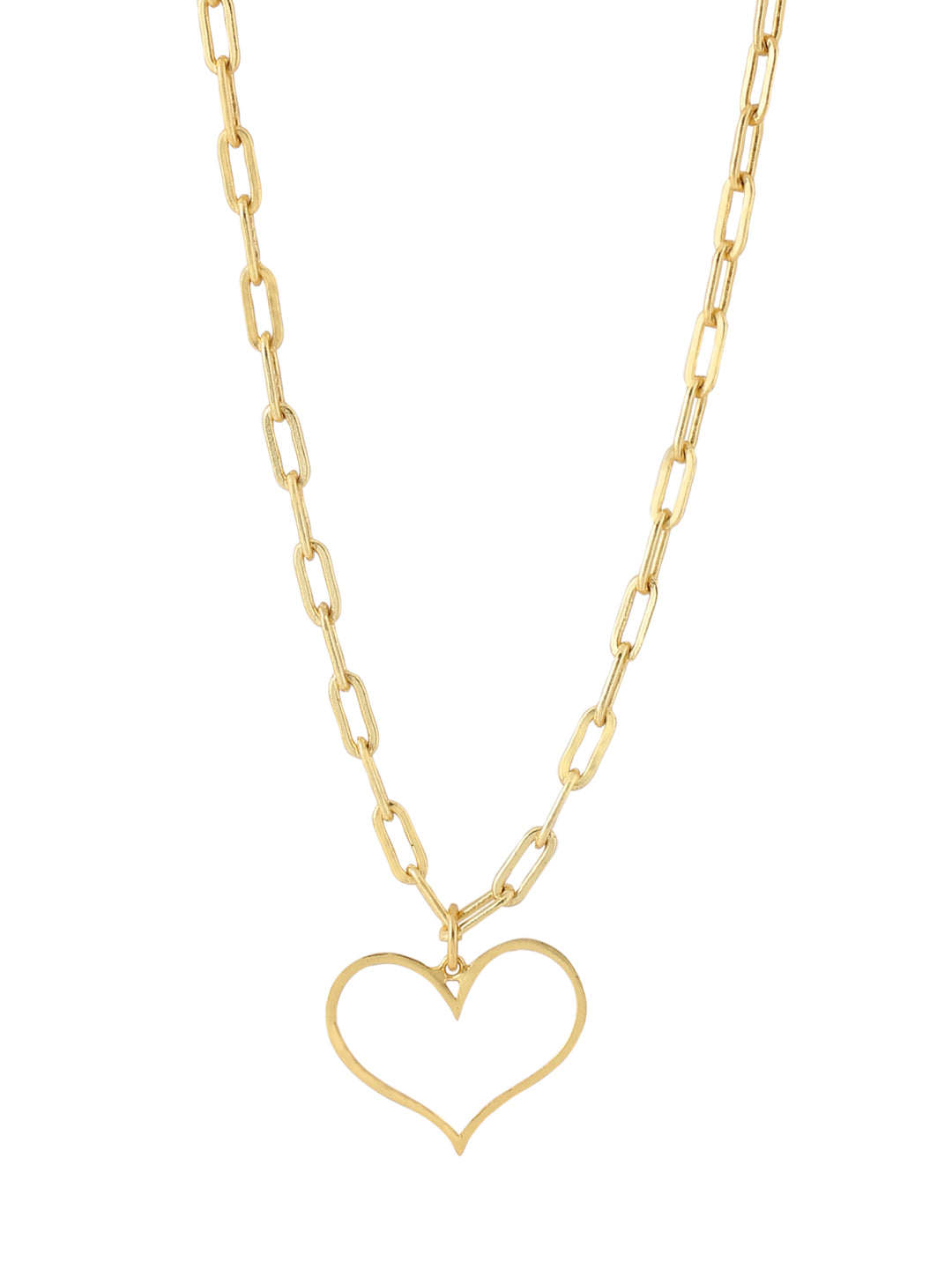 Happy Heart Necklace - Golden