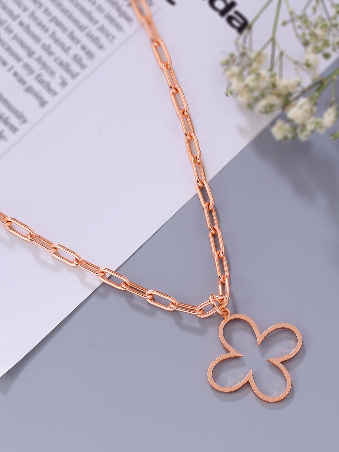 Bud Necklace - Rose Gold