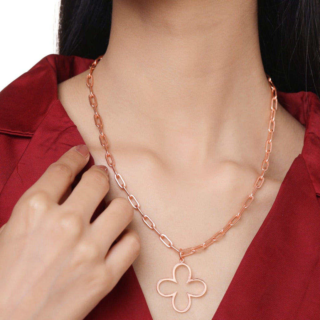 Bud Necklace - Rose Gold