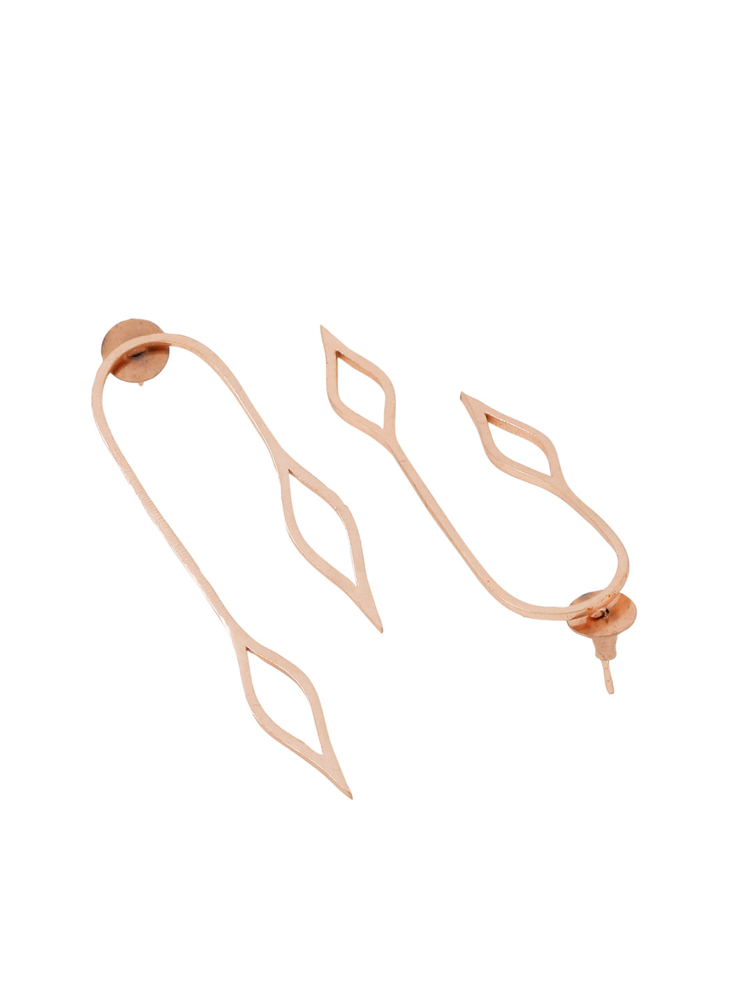 Foliage Earrings - Rose Gold