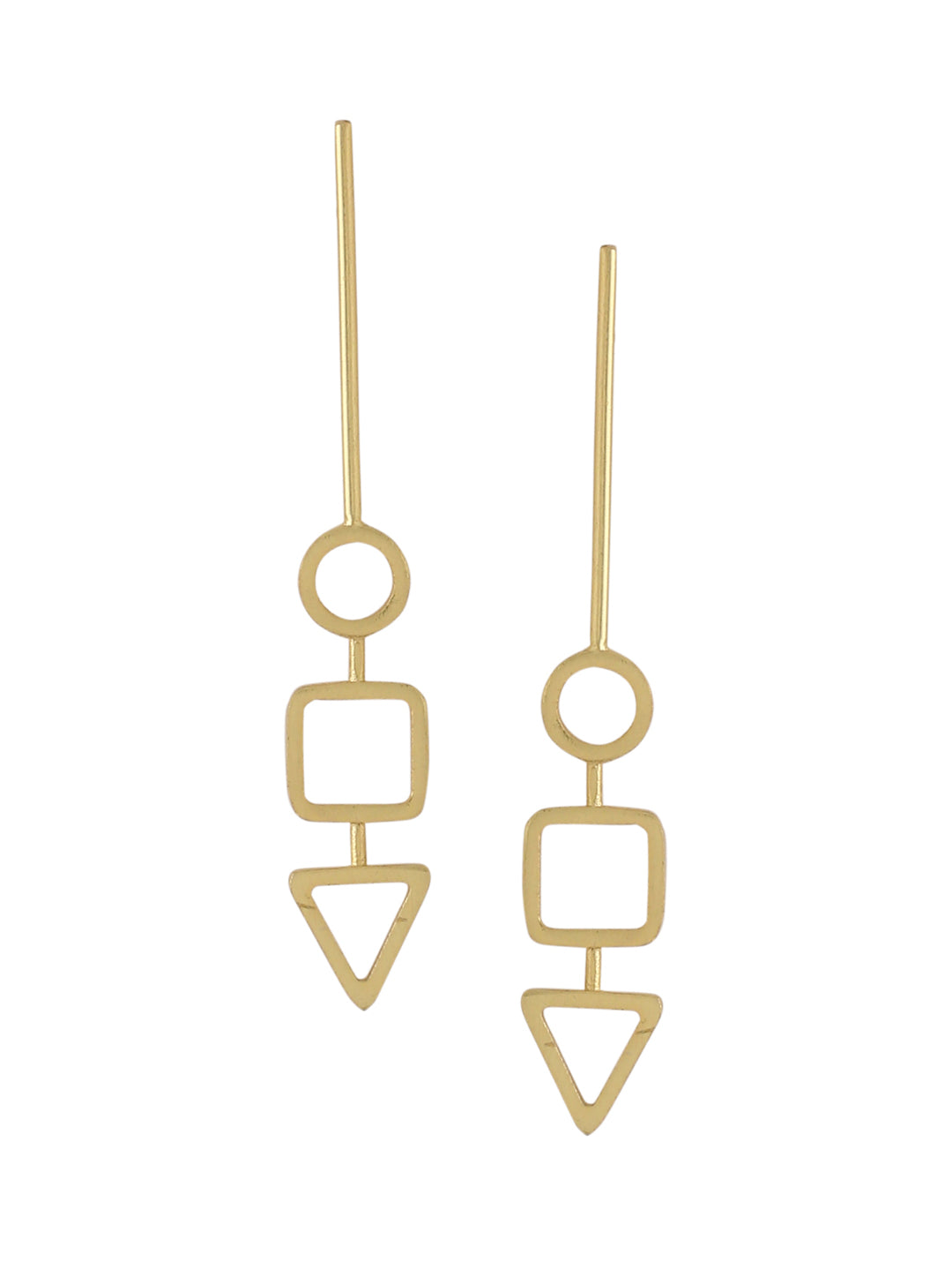 Linear Earrings - Golden