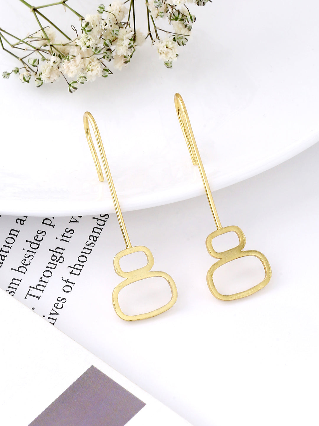 Pebble Earrings - Golden