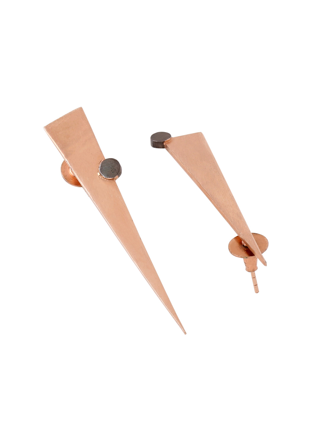 Tercet Earrings - Rose Gold/Black