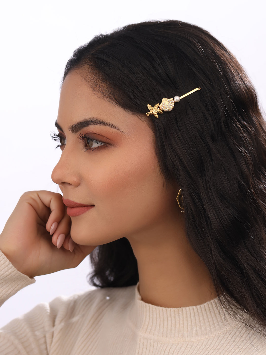 Pearl Seashell Hair Pin