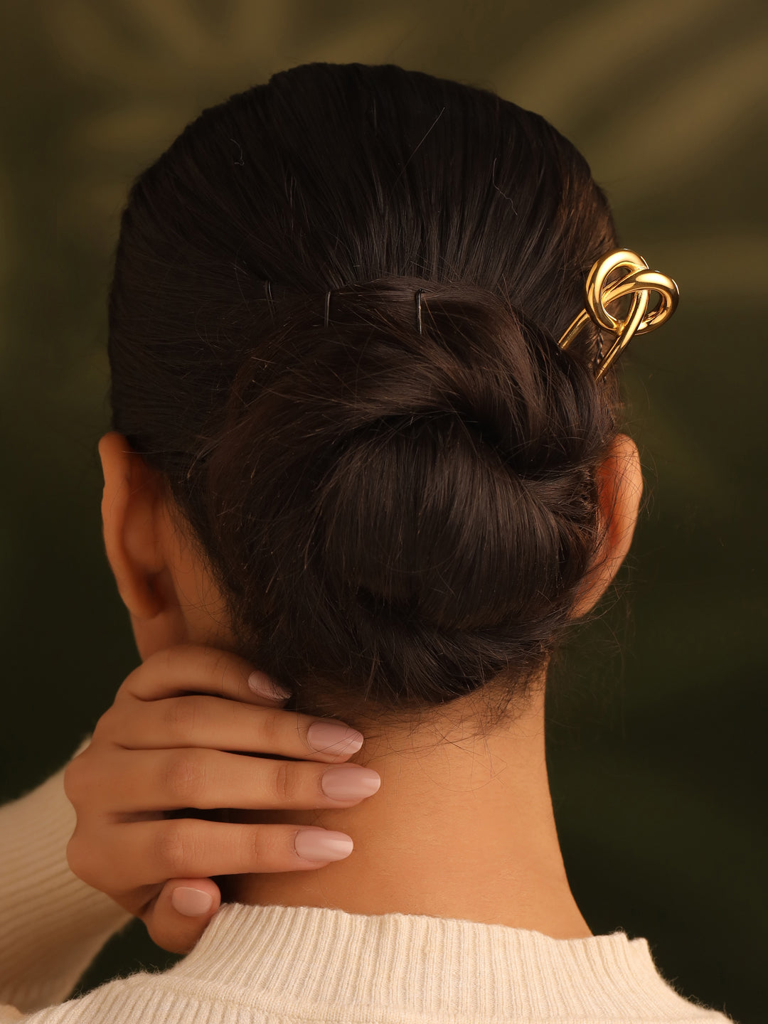 French Knot Hair Bun Stick