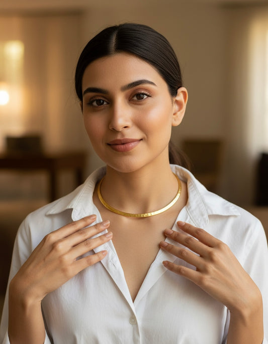 Hammered Hasli Choker