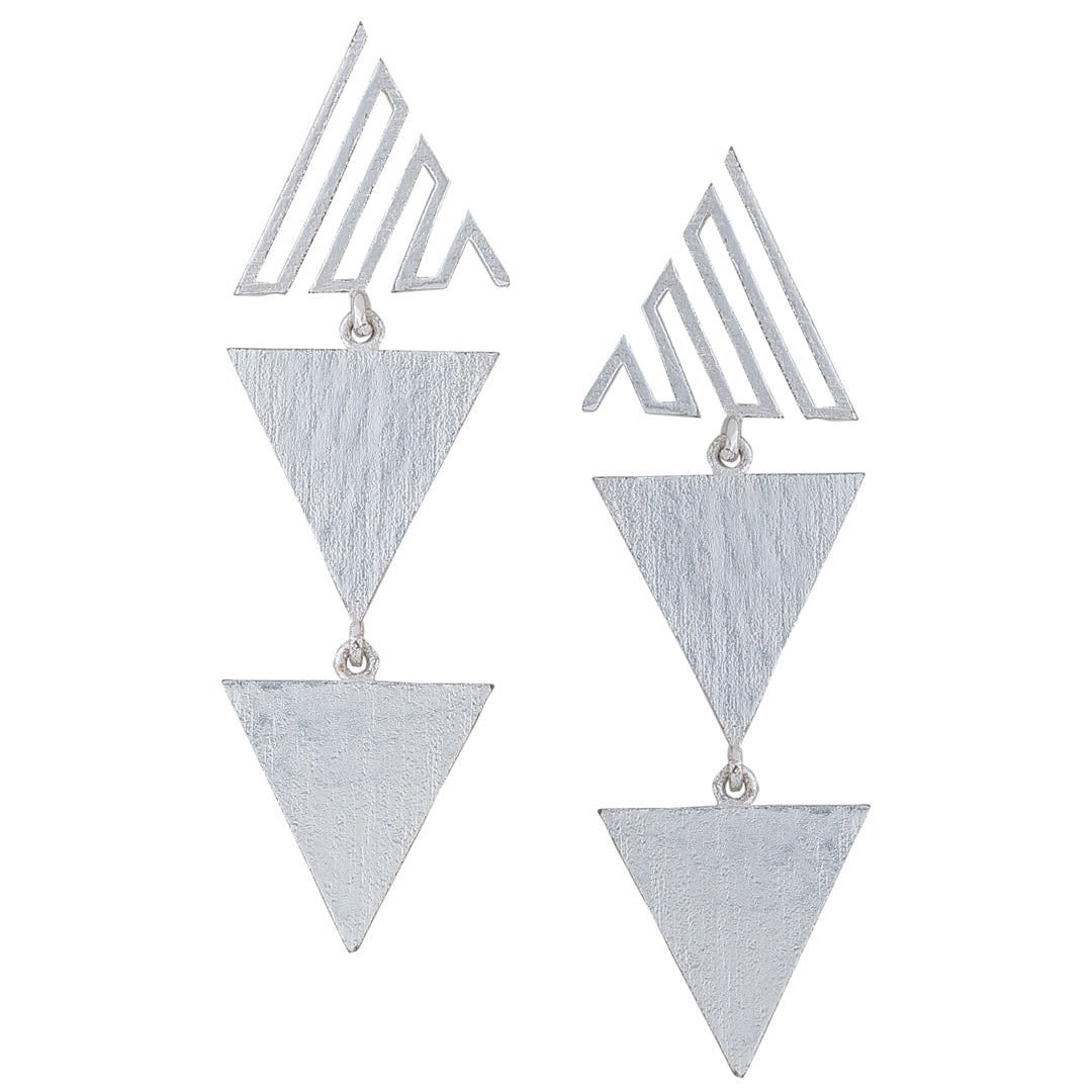 Cleopatra Earrings - Silver