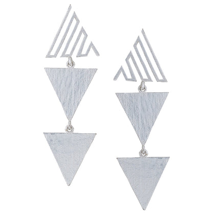 Cleopatra Earrings - Silver