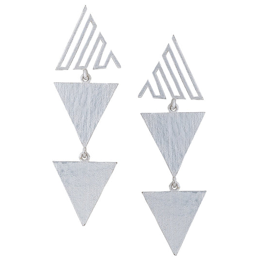 Cleopatra Earrings - Silver
