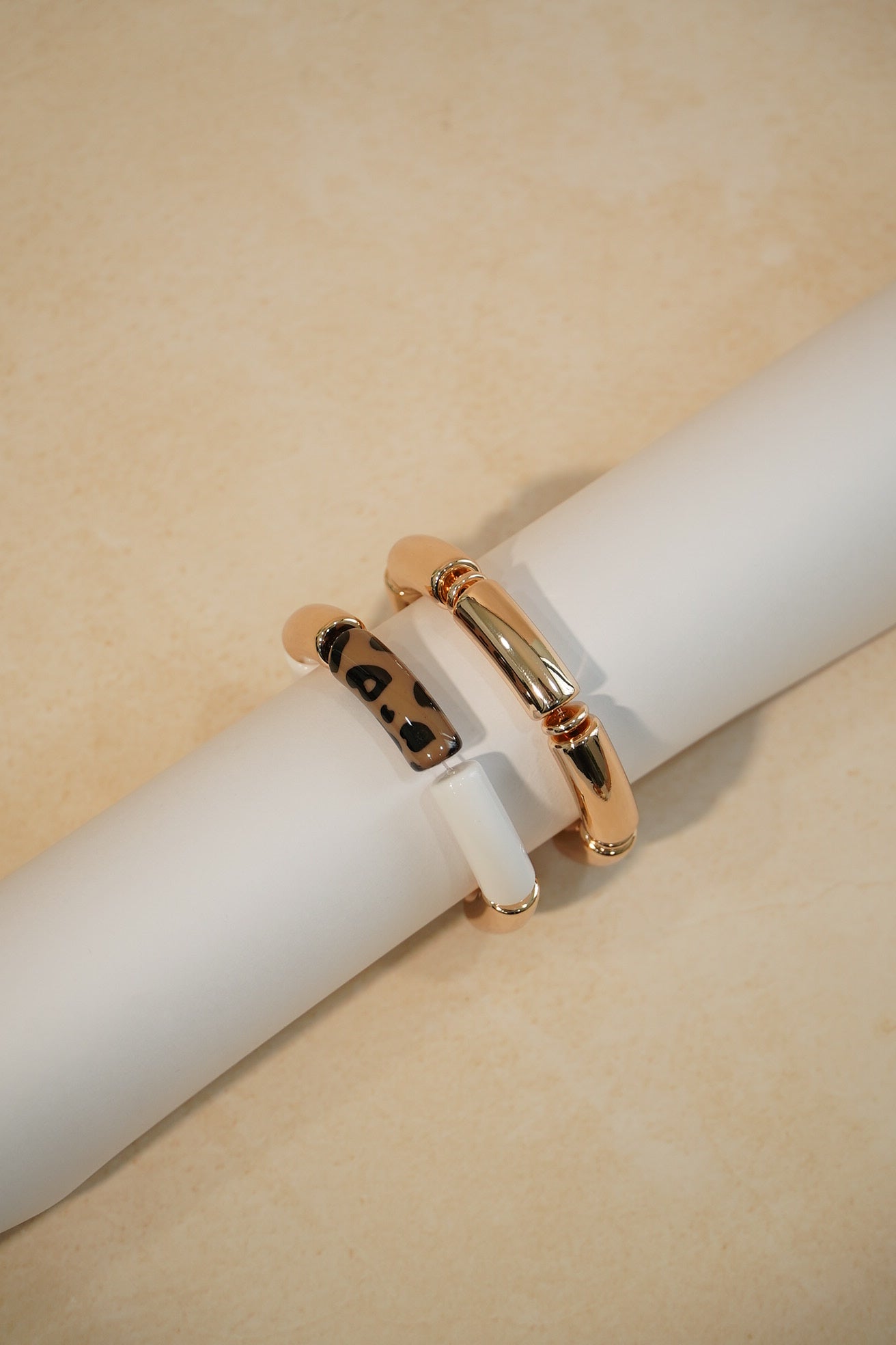 Golden Leopard Bangle Set of 2