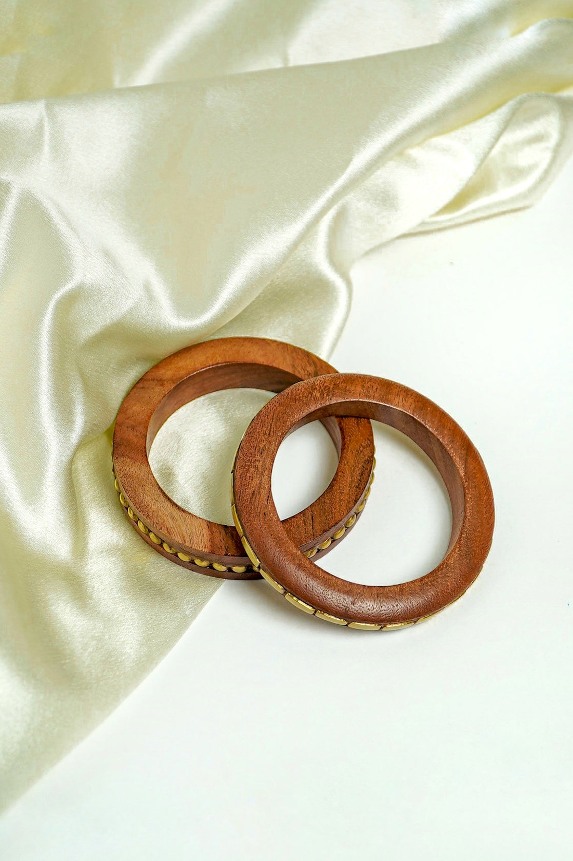Luna Wood Bangle Stack - Set of 2