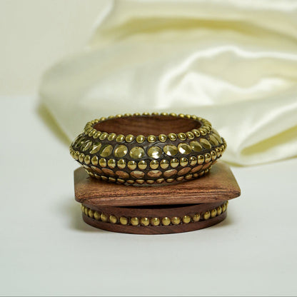 Terra Wood Bangle Stack - Set of 3