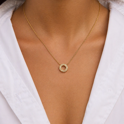 Halo Circle Necklace
