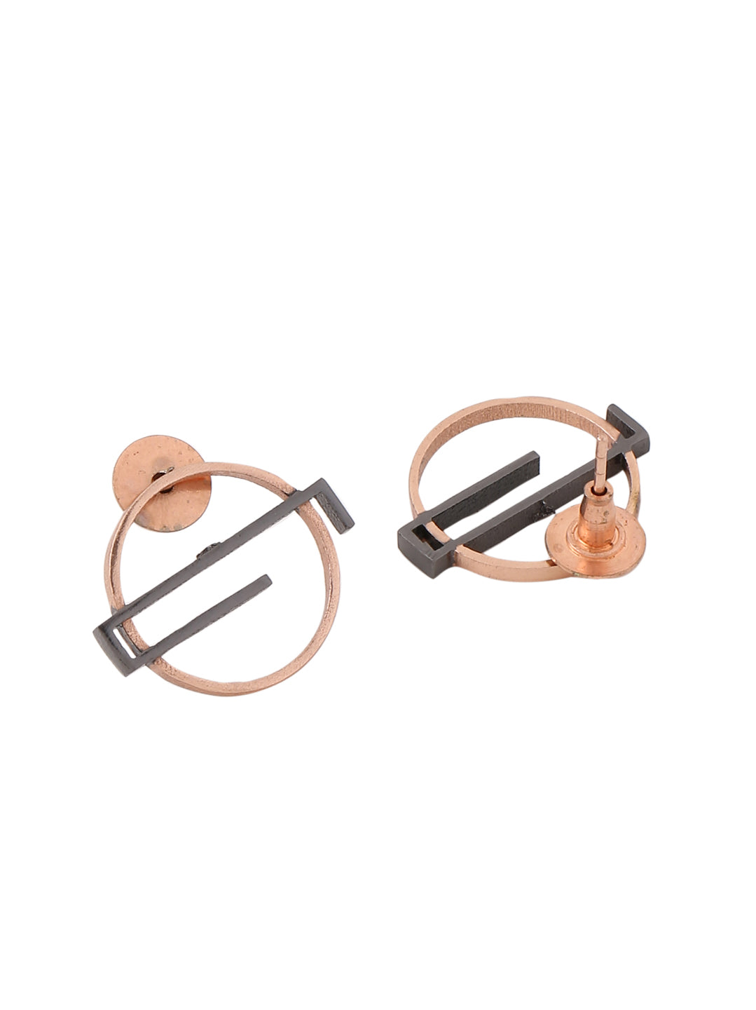 Curio Earrings - Rose Gold/Black