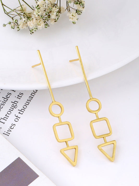 Linear Earrings - Golden