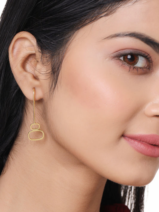 Pebble Earrings - Golden