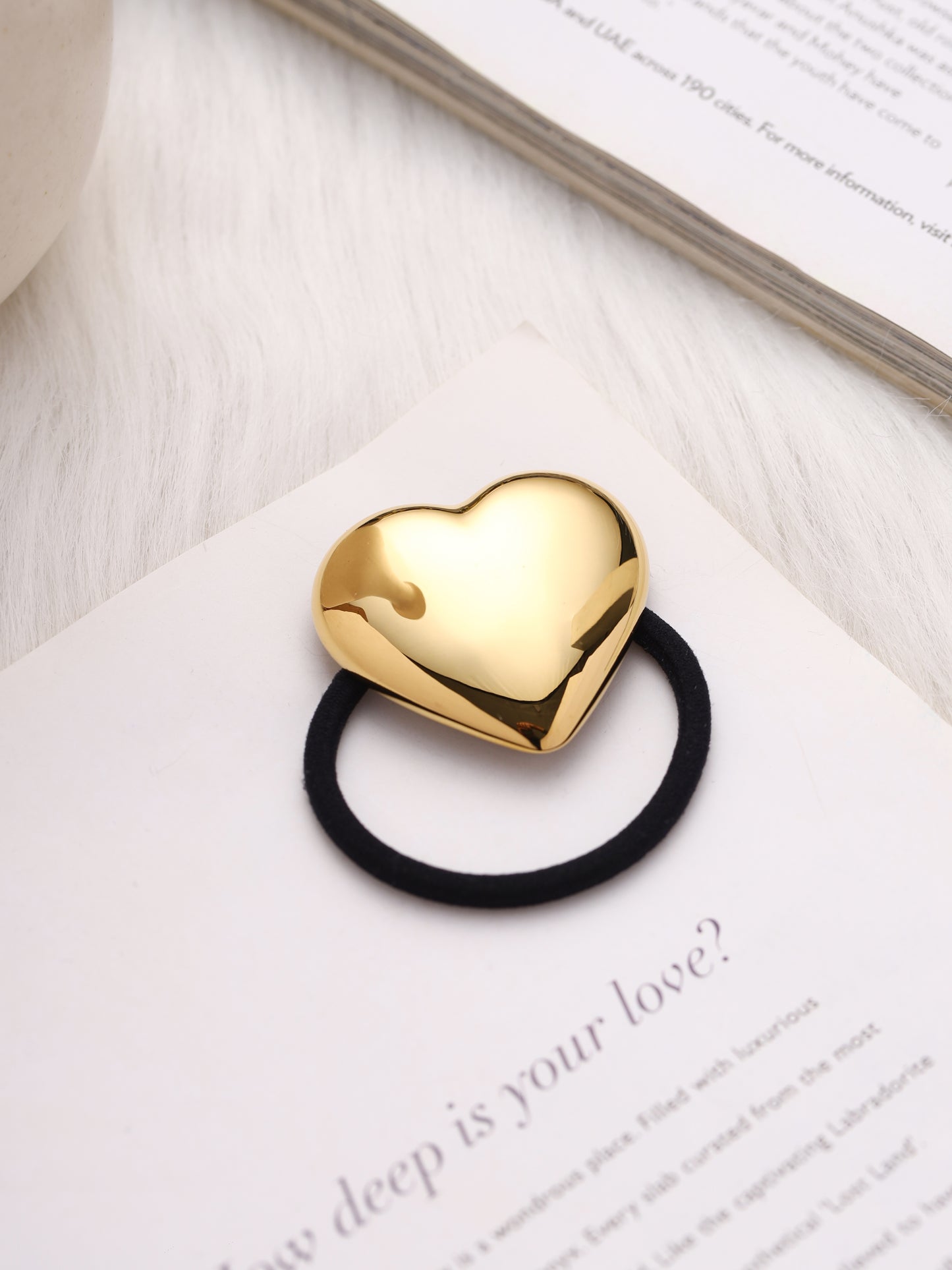 Heart Hair Cuff Tie