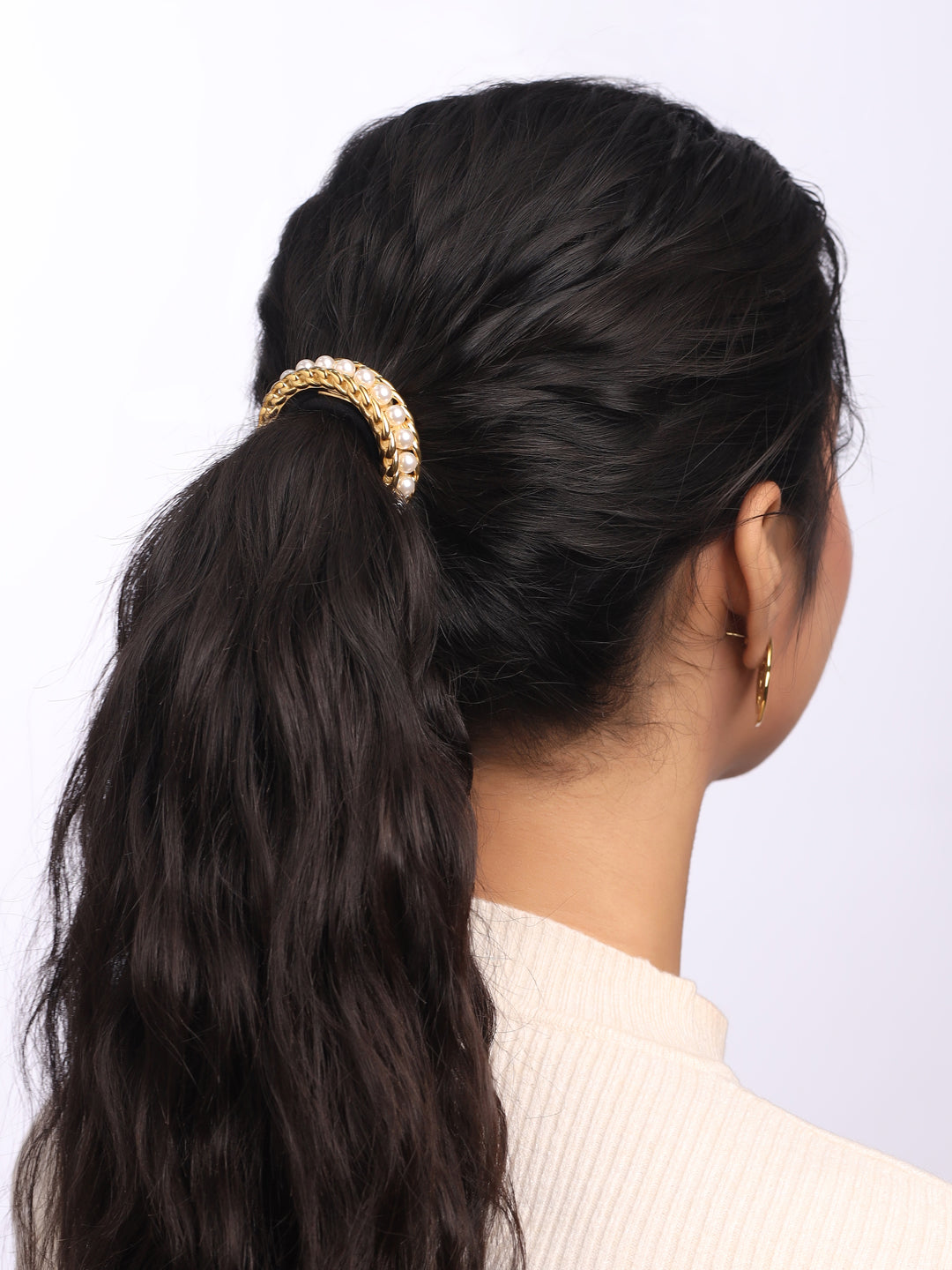 Pearl Braid Hair Cuff Tie