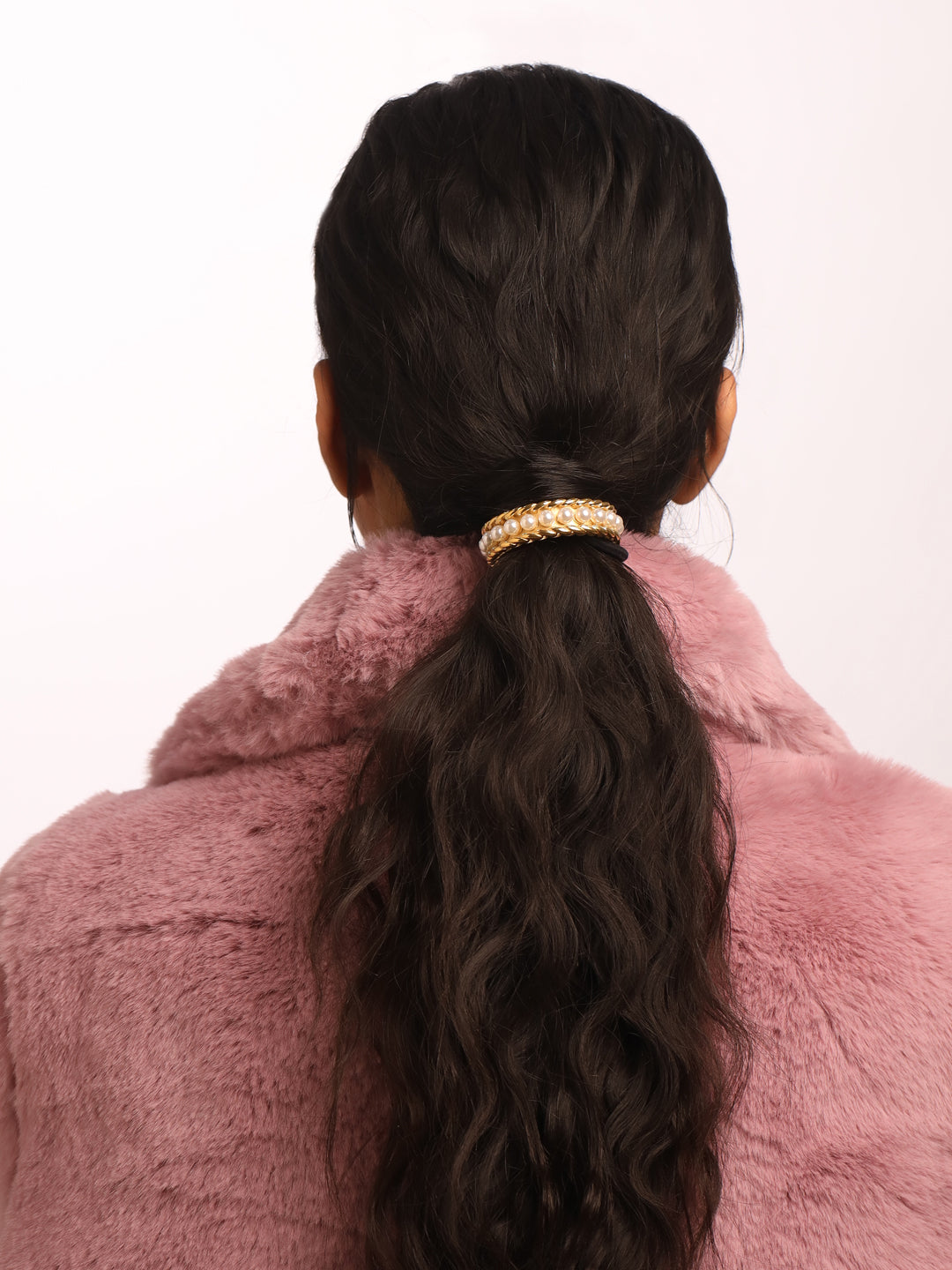 Pearl Braid Hair Cuff Tie