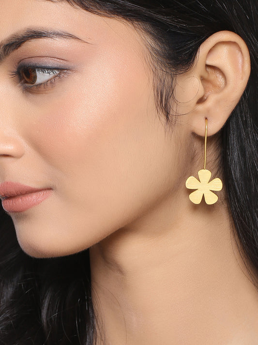 Fleur  Earrings -Golden
