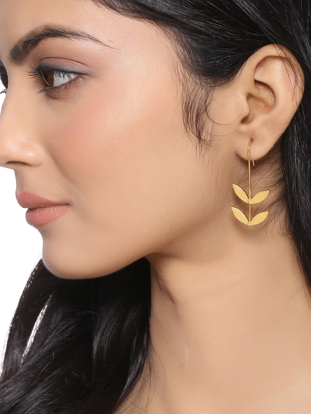 Leaf Earrings - Golden
