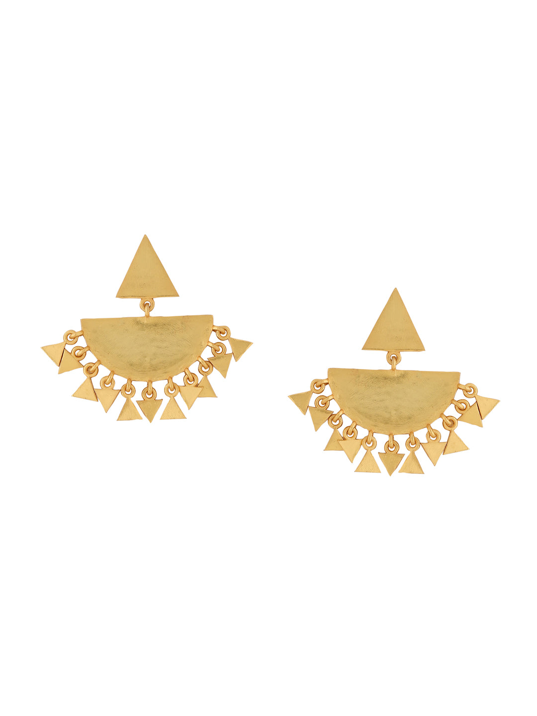 Aster Chaandbali Earrings- Golden
