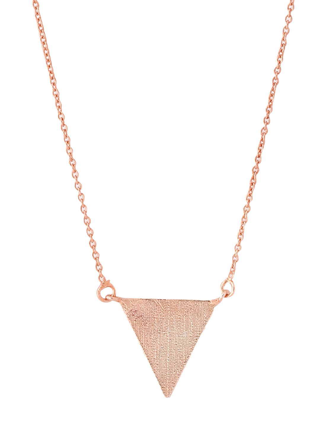 Triangle Necklace - Rose Gold