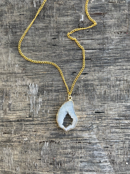 Agate Necklace - Frost