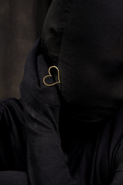 Happy Heart Studs - Golden