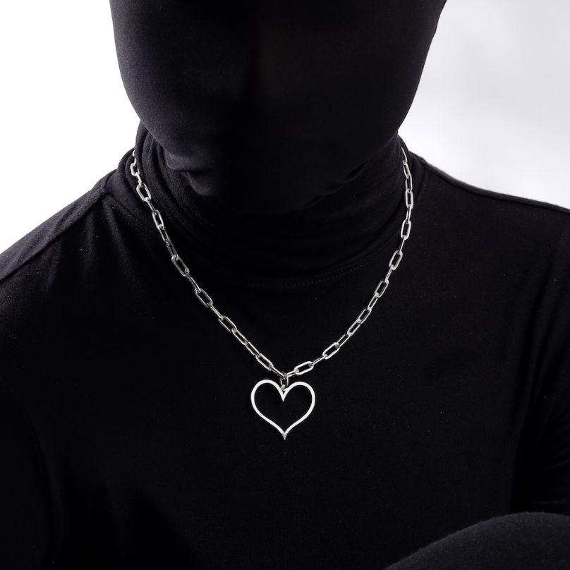 Happy Heart Necklace - Silver