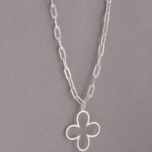 Bud Necklace - Silver